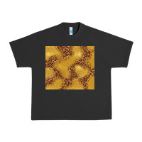 Pigment Black gold glitter with leopard pattern Urban Heavy Tee - TumblerDesignByShophia