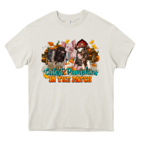 Cream Fall Cutest Pumpkin In The Patch Pig Heavy Core Tee - LillyAllenDesigns