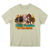 Mossy Fall Cutest Pumpkin In The Patch Pig Heavy Core Tee - LillyAllenDesigns