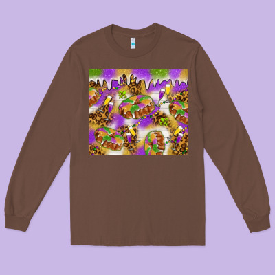 Mardi Gras With King Cake Tumbler Long Sleeve Tee Designed By Howdyjamesfarm
