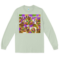 Matcha Mardi Gras with king cake tumbler Long Sleeve Tee - HowdyJamesFarm