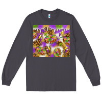 Smoke Mardi Gras with king cake tumbler Long Sleeve Tee - HowdyJamesFarm
