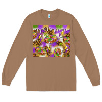 Toasted Coconut Mardi Gras with king cake tumbler Long Sleeve Tee - HowdyJamesFarm