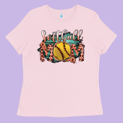 Softball Mom Ladies Tee Designed By Bettercallsaul