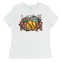 White Softball Mom Ladies Tee - Bettercallsaul