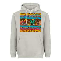 Western Home Wind Wheel Sunflowers Heavyweight Hoodie | Teevron