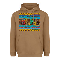 Toasted Coconut western home wind wheel sunflowers Heavyweight Hoodie - Artiststas