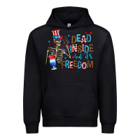 Black dead inside but its freedom Urban Hoodie - AdoDesignShop