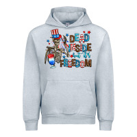 Heather Grey dead inside but its freedom Urban Hoodie - AdoDesignShop