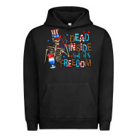 Pigment Black dead inside but its freedom Urban Hoodie - AdoDesignShop