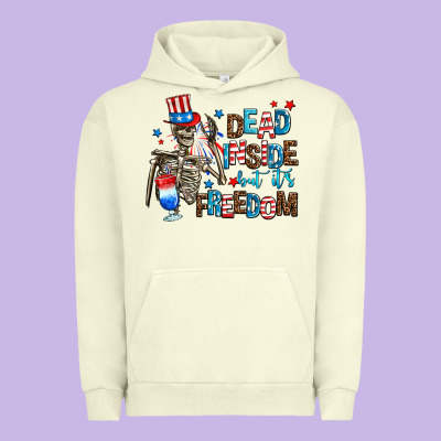 Dead Inside But Its Freedom Urban Hoodie Designed By Adodesignshop