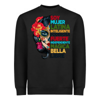 Black sugar skull women hispanic heritage month Heavyweight Sweatshirt - BundleAndBundleShop