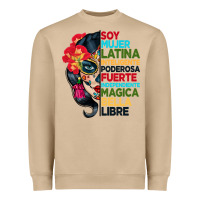 Mushroom sugar skull women hispanic heritage month Heavyweight Sweatshirt - BundleAndBundleShop