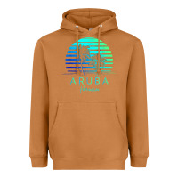 Meerkat Vintage Aruba Beach Tropical Vibes Vacation Souvenir Gift Heavyweight Hoodie - minhPixels