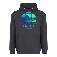 Smoke Vintage Aruba Beach Tropical Vibes Vacation Souvenir Gift Heavyweight Hoodie - minhPixels