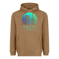 Toasted Coconut Vintage Aruba Beach Tropical Vibes Vacation Souvenir Gift Heavyweight Hoodie - minhPixels
