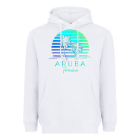 White Vintage Aruba Beach Tropical Vibes Vacation Souvenir Gift Heavyweight Hoodie - minhPixels