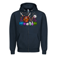 Navy love  halloween Zipper Hoodie - CowhideDigitalArt