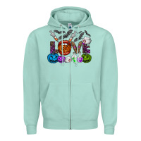 Seafoam love  halloween Zipper Hoodie - CowhideDigitalArt