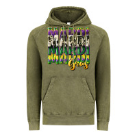 Vintage Olive cowhide mardi gras Vintage Hoodie - CowGirlArtShop