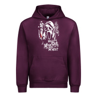 Mauve Wine Scream Favorite Scary Movie Urban Hoodie - minhPixels