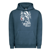 Pigment Midnight Navy Scream Favorite Scary Movie Urban Hoodie - minhPixels