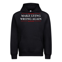 Black Make Lying Wrong Again   Gift Resist Racism AntiTrump Urban Hoodie - minhPixels