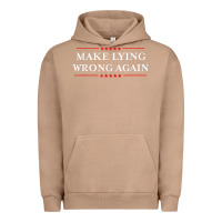 Pigment Burro Make Lying Wrong Again   Gift Resist Racism AntiTrump Urban Hoodie - minhPixels