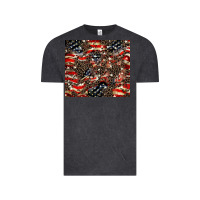 Vintage Black American flag leopard tumbler Vintage Tee - HowdyJamesFarm