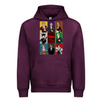 Mauve Wine Clue Movie Urban Hoodie - minhPixels