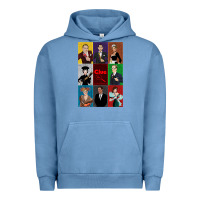 Pigment Pebble Blue Clue Movie Urban Hoodie - minhPixels
