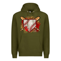 Army Green baseball home plate Premium Hoodie - Jasminsmagicworld