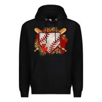 Black baseball home plate Premium Hoodie - Jasminsmagicworld