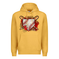 Mustard baseball home plate Premium Hoodie - Jasminsmagicworld