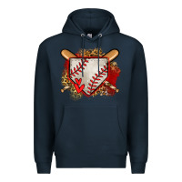 Navy baseball home plate Premium Hoodie - Jasminsmagicworld