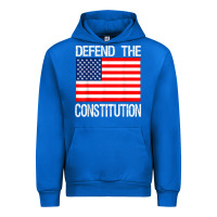 Cobalt Defend the Constitution US Political Protest Tee Urban Hoodie - minhPixels