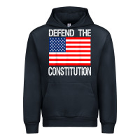 Navy Defend the Constitution US Political Protest Tee Urban Hoodie - minhPixels
