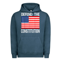 Pigment Midnight Navy Defend the Constitution US Political Protest Tee Urban Hoodie - minhPixels