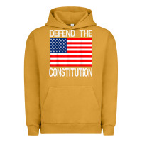 Pigment Peanut Butter Defend the Constitution US Political Protest Tee Urban Hoodie - minhPixels