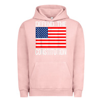 Pigment Salmon Defend the Constitution US Political Protest Tee Urban Hoodie - minhPixels