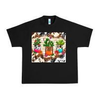 Black cowhide succulent Urban Heavy Tee - TumblerDesignByShophia