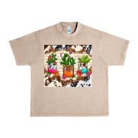 French Oak cowhide succulent Urban Heavy Tee - TumblerDesignByShophia