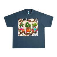 Midnight Navy cowhide succulent Urban Heavy Tee - TumblerDesignByShophia