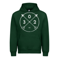 Forest Green Delaware Area Code 302 State Pride Souvenir Gift Arrow Urban Hoodie - minhPixels