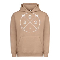 Pigment Burro Delaware Area Code 302 State Pride Souvenir Gift Arrow Urban Hoodie - minhPixels