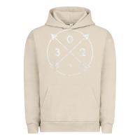 Pigment French Oak Delaware Area Code 302 State Pride Souvenir Gift Arrow Urban Hoodie - minhPixels