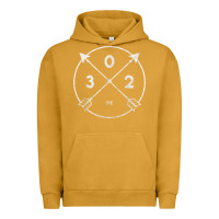 Pigment Peanut Butter Delaware Area Code 302 State Pride Souvenir Gift Arrow Urban Hoodie - minhPixels