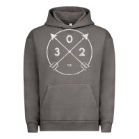 Pigment Tornado Delaware Area Code 302 State Pride Souvenir Gift Arrow Urban Hoodie - minhPixels