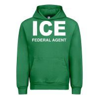 Emerald ICE Federal Agent Halloween Costume Police Immigration Shirt Urban Hoodie - minhPixels