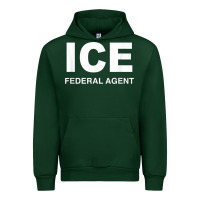 Forest Green ICE Federal Agent Halloween Costume Police Immigration Shirt Urban Hoodie - minhPixels